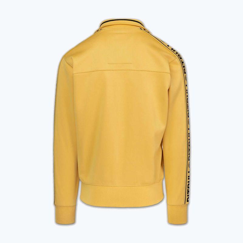 Felpa uomo Pitbull Trackjacket Tape Logo Terry Group pale yellow 7