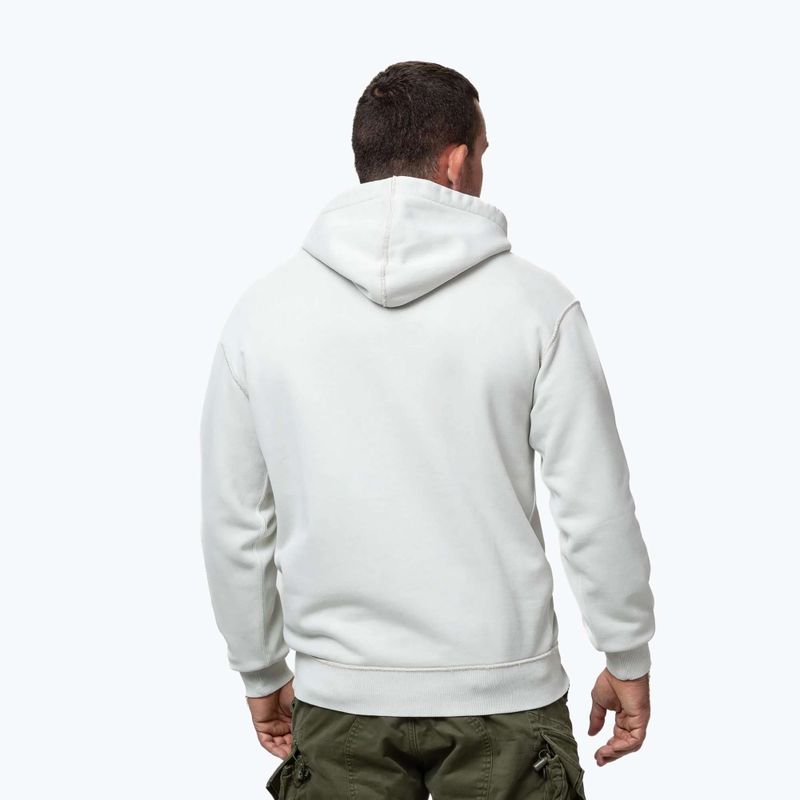 Felpa uomo Pitbull Orlando Hooded white stone 3