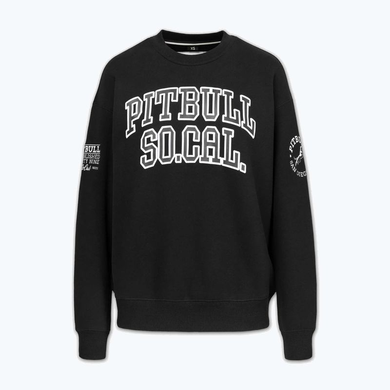 Felpa donna Pitbull Crewneck Fiora black/black 5