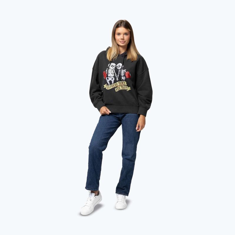 Felpa donna Pitbull Thick & Thin Hooded dark graphite 2