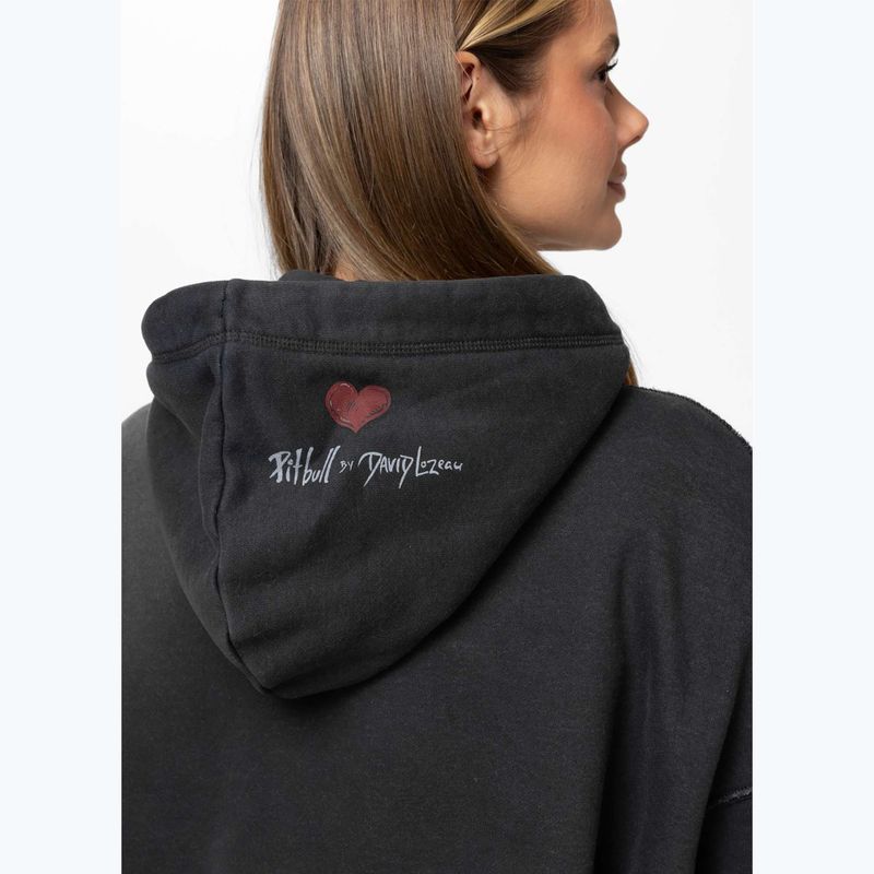 Felpa donna Pitbull Thick & Thin Hooded dark graphite 3