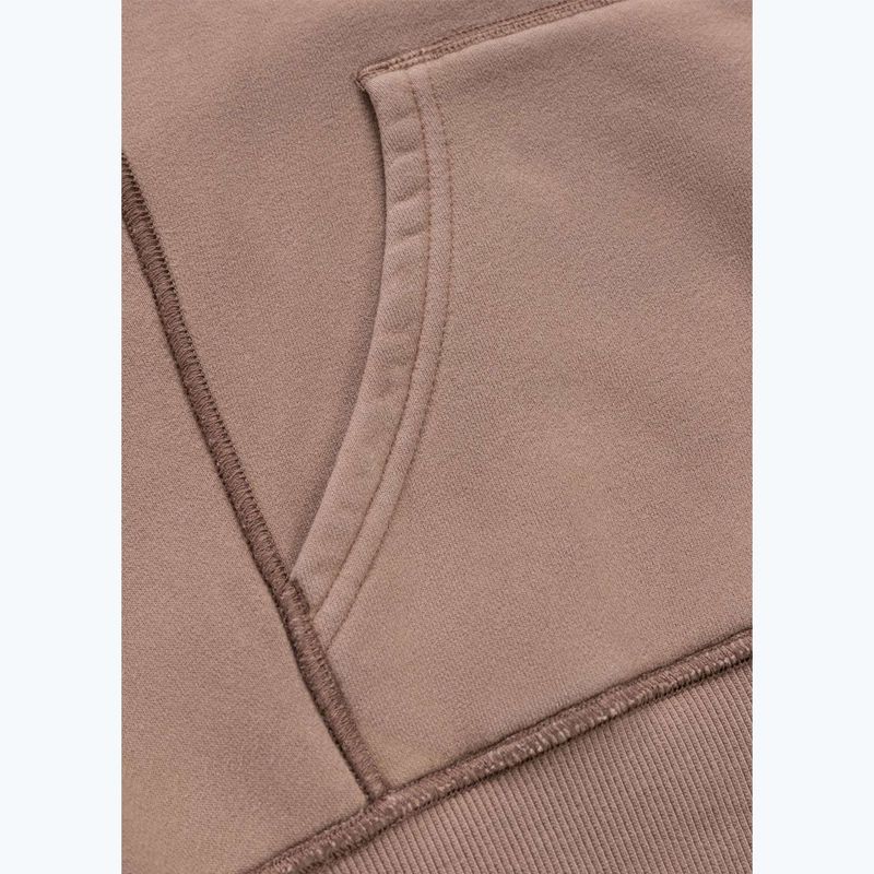 Felpa donna Pitbull Skull Surf Hooded Zip chocolate mousse 13