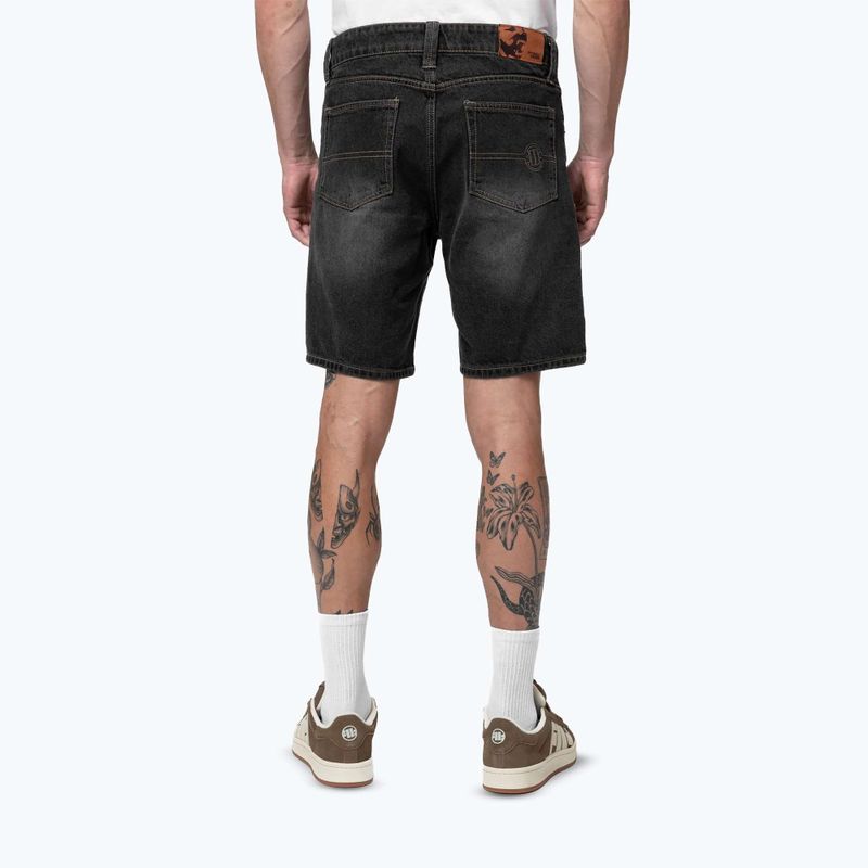 Pantaloncini da uomo Pitbull Bayside Jeans Pocket neri 3