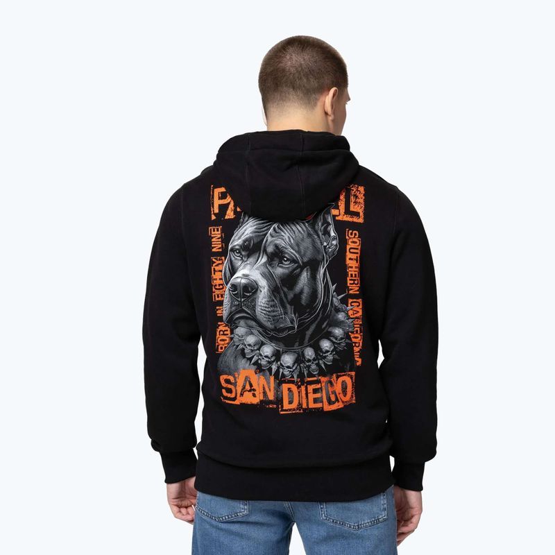 Felpa uomo Pitbull Blacky Hooded black 2