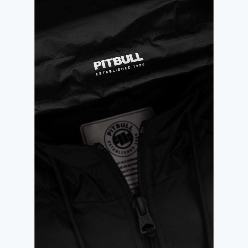 Giacca uomo Pitbull Athletic Tape Nylon Hooded black 6