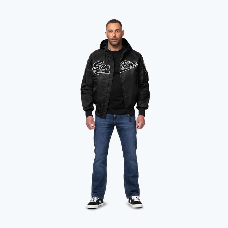 Giacca uomo Pitbull Aero Flight Hooded black 2