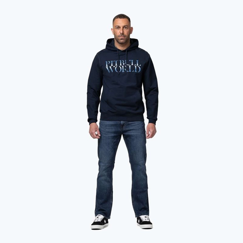 Felpa da uomo Pitbull World Sweatshirt Hooded dark navy 2