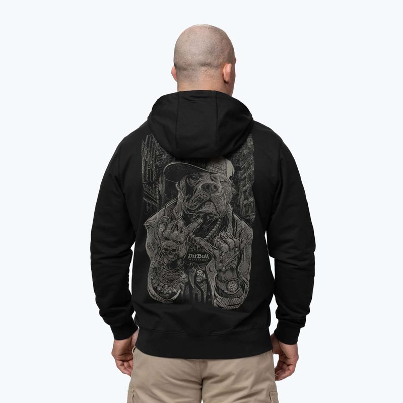 Felpa da uomo Pitbull USA Hooded Zip black 3