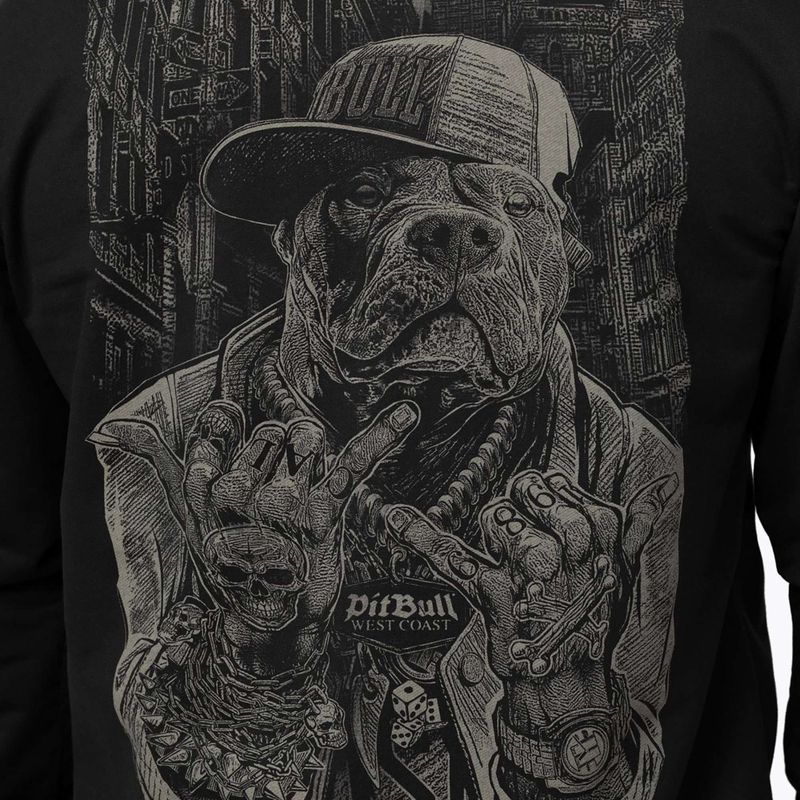 Felpa da uomo Pitbull USA Hooded Zip black 5