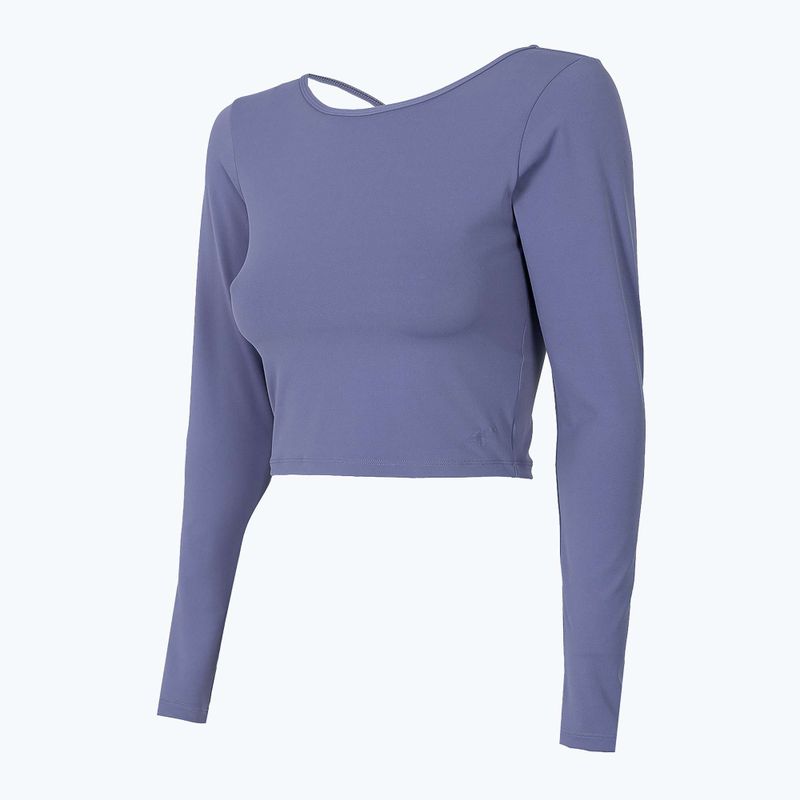 Top yoga donna 4F TSDL019 LS denim 3