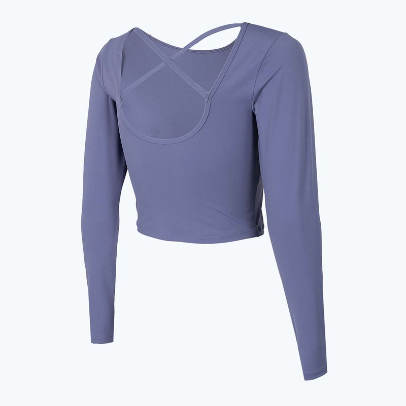 Top yoga donna 4F TSDL019 LS denim 4