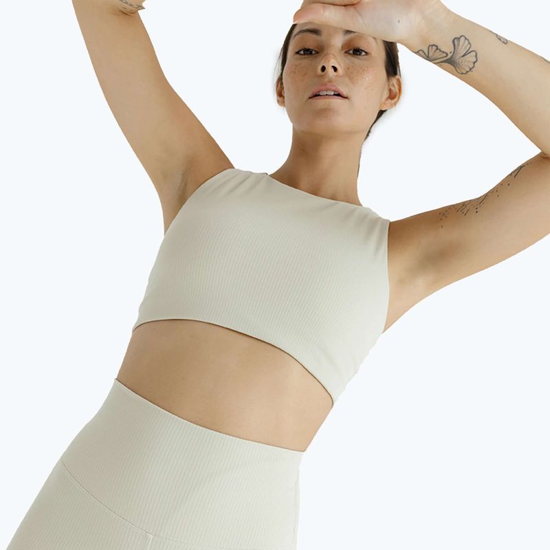 Leggings yoga donna JOYINME Unity a coste 7/8 crema di burro 4