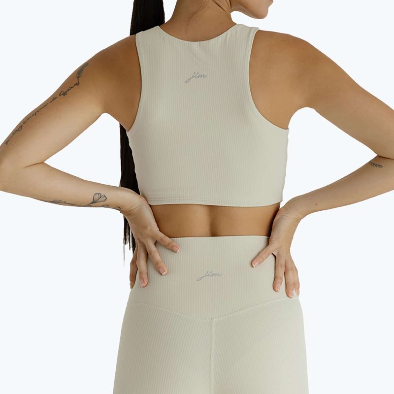 Leggings yoga donna JOYINME Unity a coste 7/8 crema di burro 5