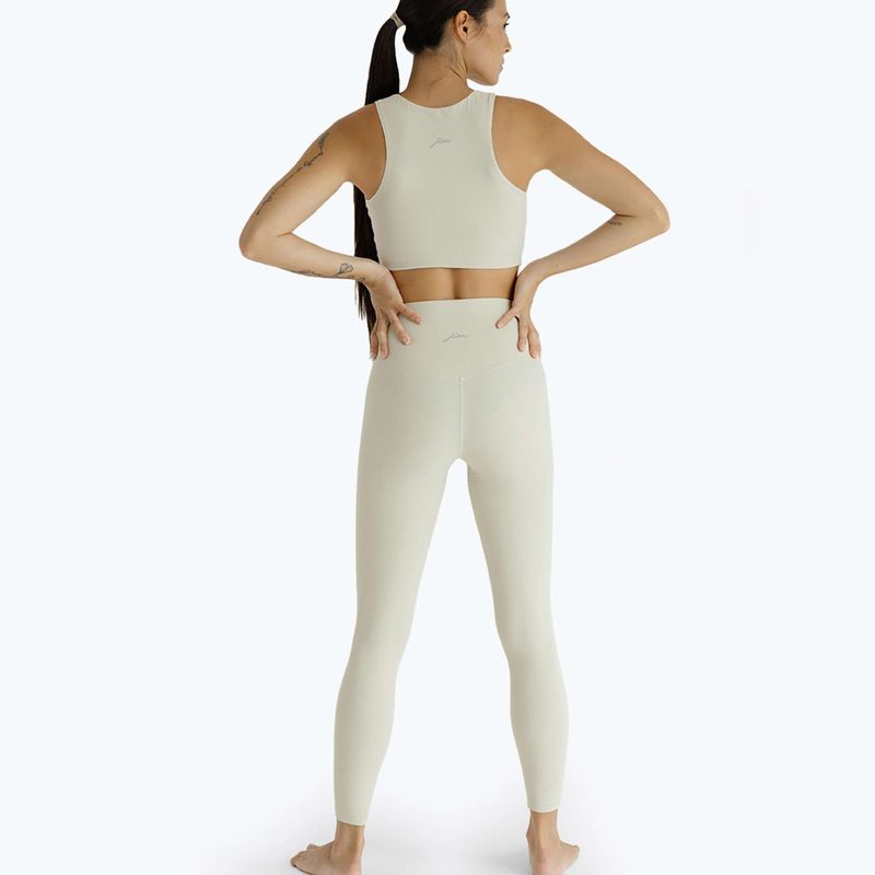 Leggings yoga donna JOYINME Unity a coste 7/8 crema di burro 7