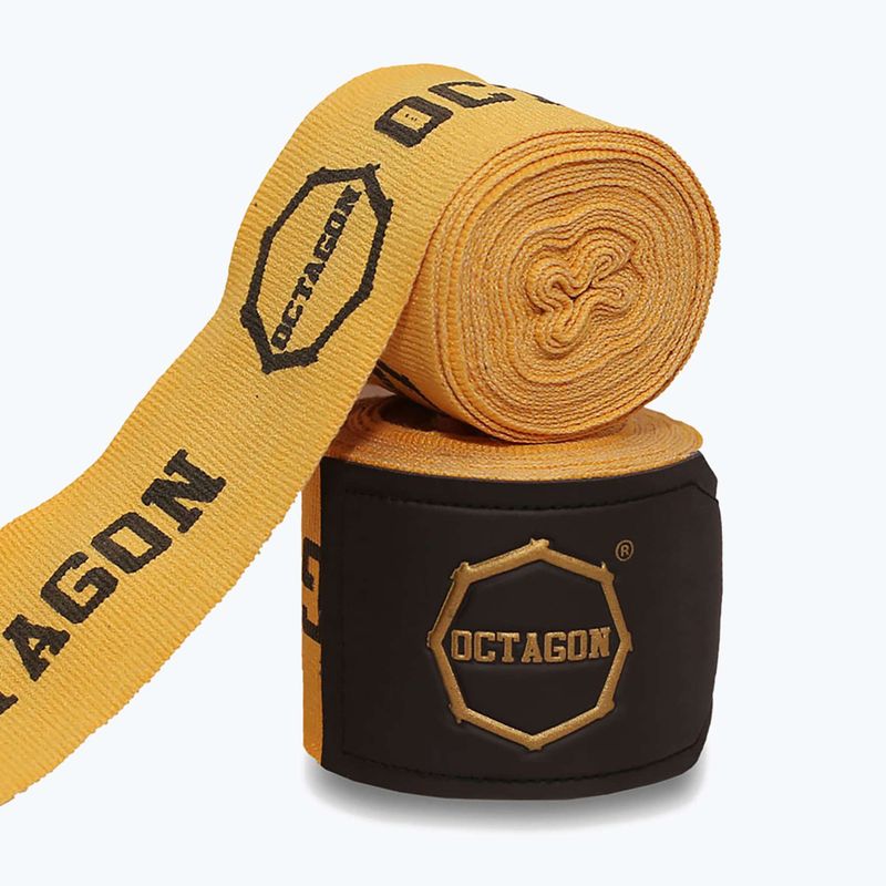 Bende da boxe Octagon Fightgear Supreme Printed 300 cm gold 2