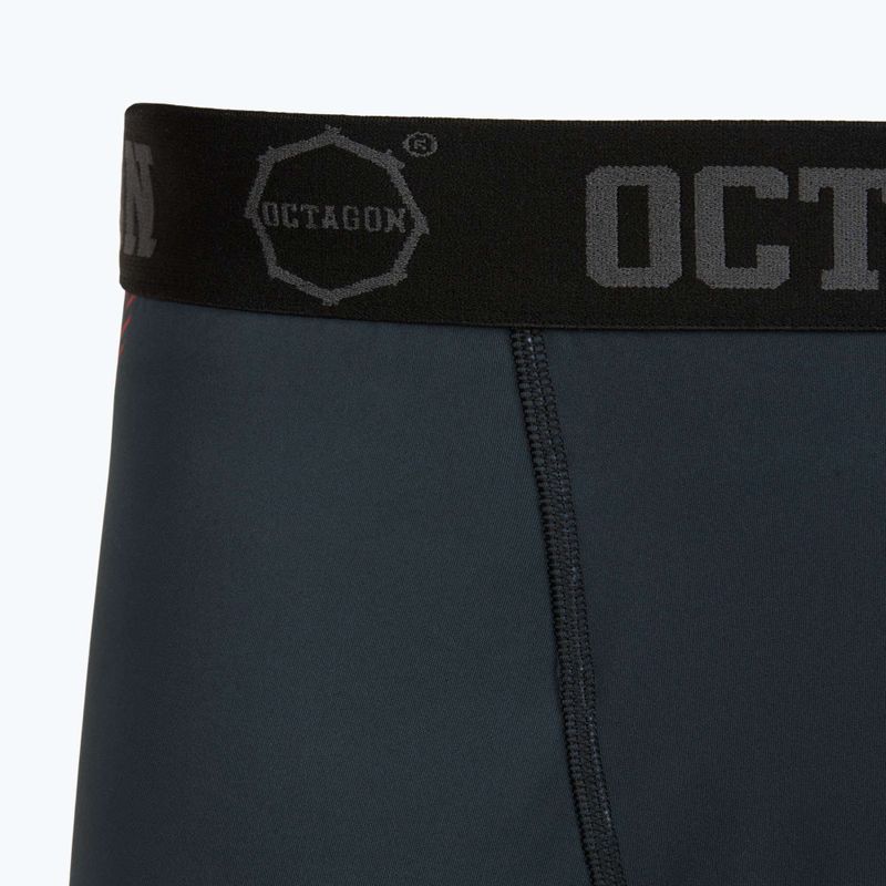 Pantaloncini da allenamento uomo Octagon Legion Escape black/red 3