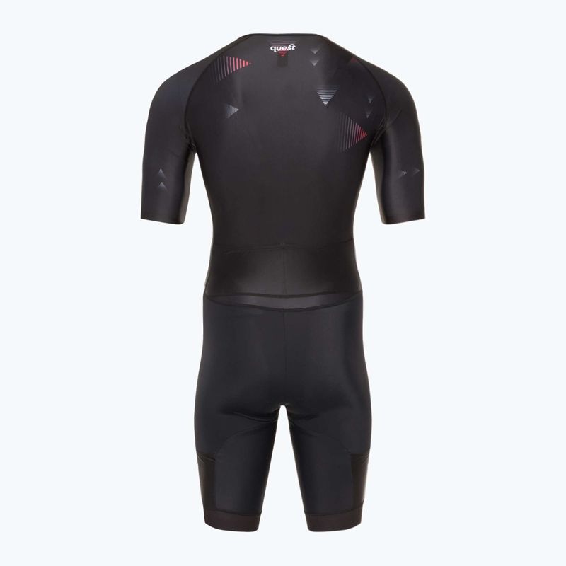 Tuta da triathlon Quest Aerofit Base nera da uomo 2