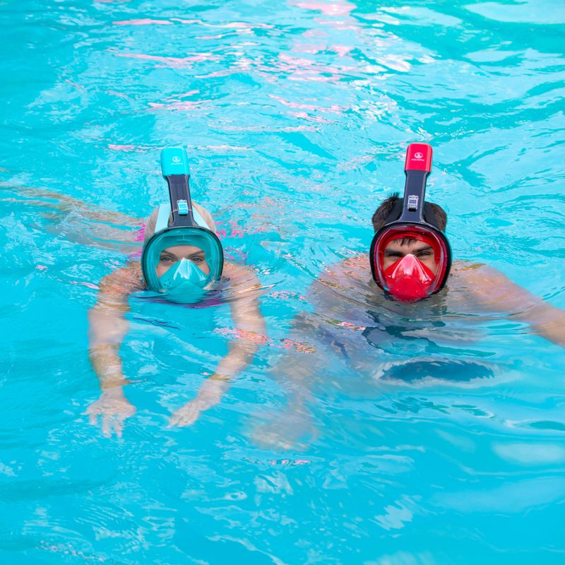 Maschera integrale per lo snorkeling AQUASTIC SMA-01SN blu 5