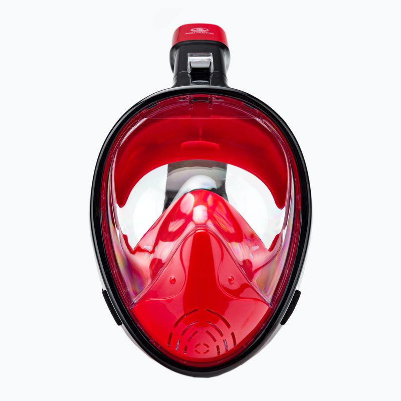 Maschera integrale per lo snorkeling AQUASTIC SMA-01SC rosso 3