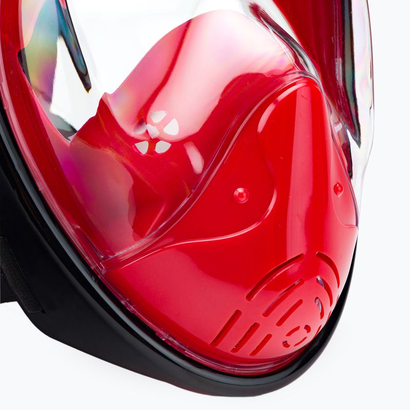 Maschera integrale per lo snorkeling AQUASTIC SMA-01SC rosso 11