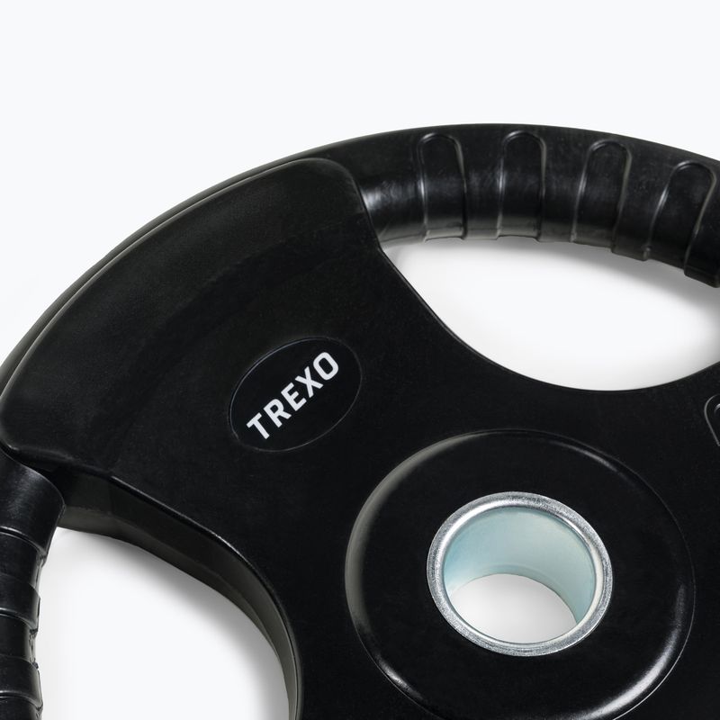 XTREXO RW20 Peso in ghisa gommata da 20 kg nero 4