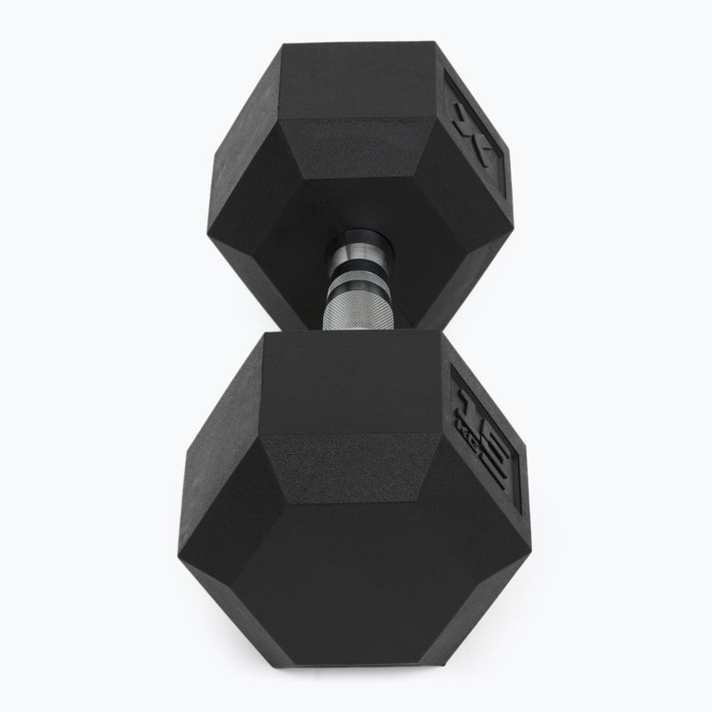 Manubri gommati XTREXO Hex 15 kg 6