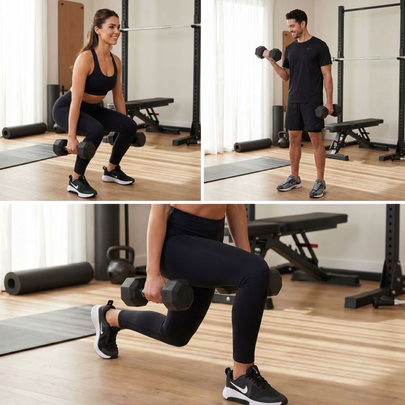 Manubri gommati XTREXO Hex 7,5 kg 5