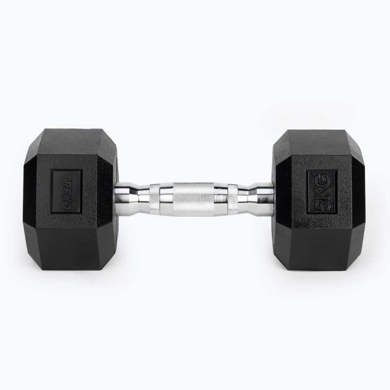 Manubri gommati TREXO Hex 5 kg 4