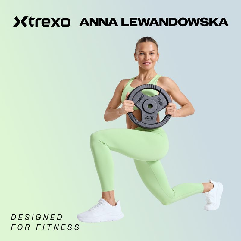 XTREXO RW5 in ghisa gommata peso 5 kg nero 2