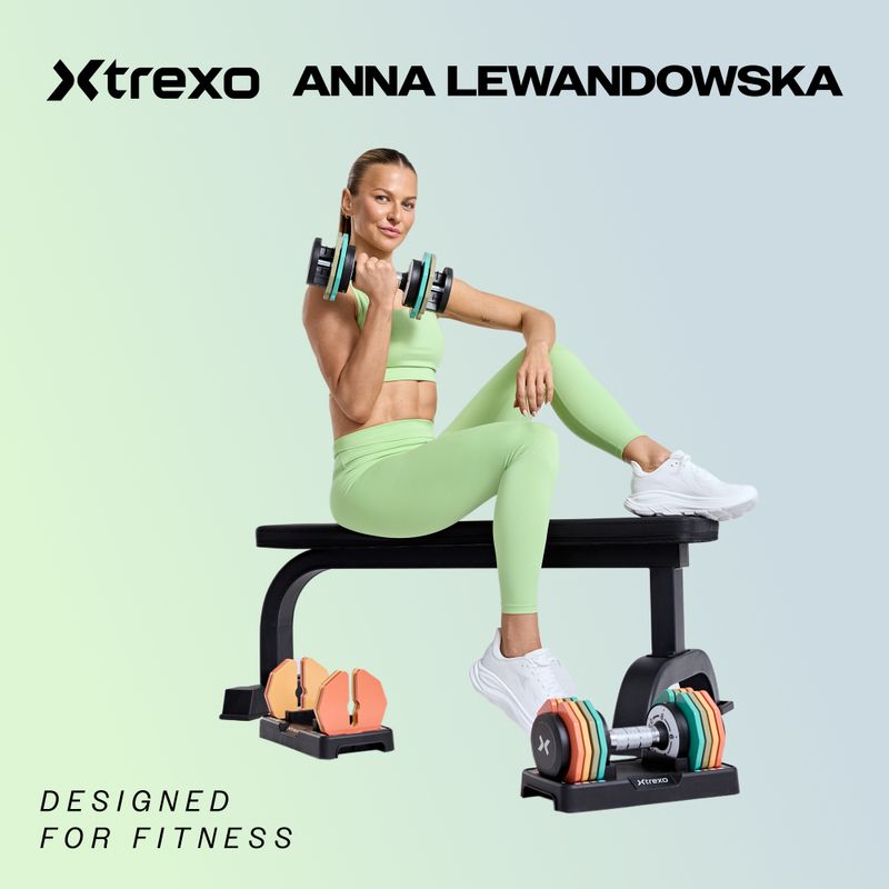 XTREXO ADS15 set di manubri regolabili 2 pz. 2