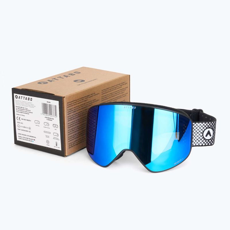 Maschera da sci ATTABO Kinik black 12
