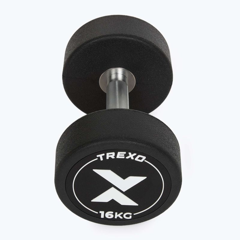 Manubrio in ghisa rivestito in gomma XTREXO Pro 16 kg black 7