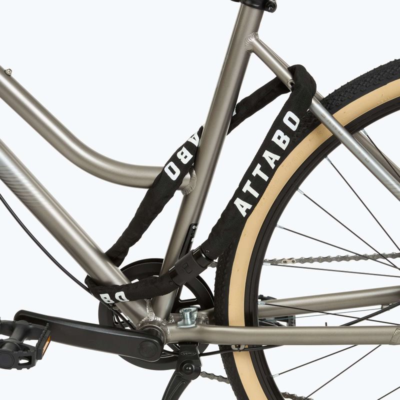 ATTABO C.100 lucchetto per bicicletta 6 mm catena nero 2