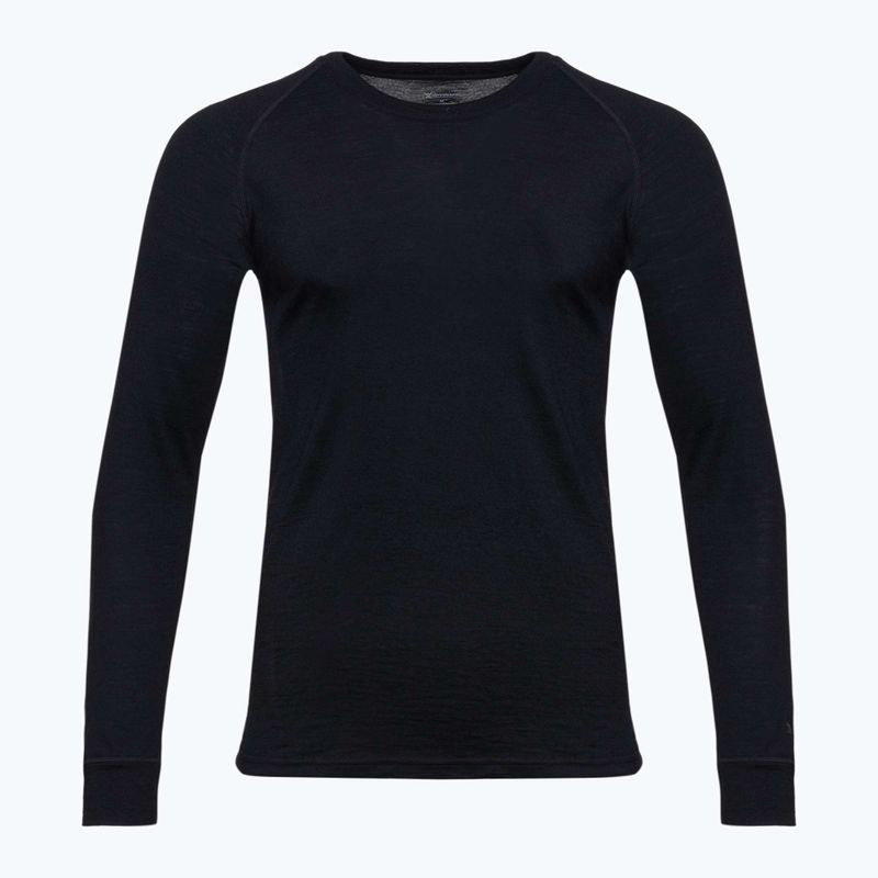 Set di biancheria intima termica da uomo SET0540 nero WOOLCANO Merino 11