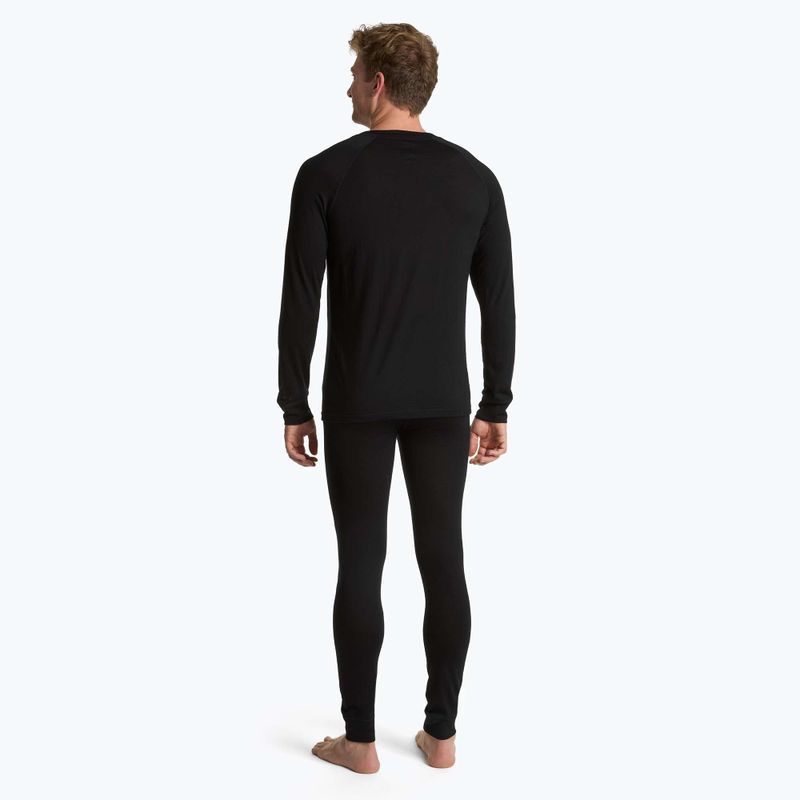 Set di biancheria intima termica da uomo SET0540 nero WOOLCANO Merino 3