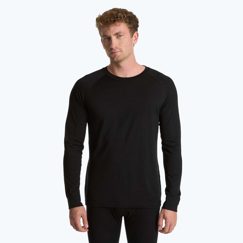 Set di biancheria intima termica da uomo SET0540 nero WOOLCANO Merino 4