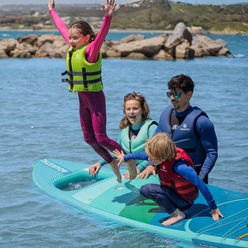 Gilet di sicurezza per bambini AQUASTIC Youth 50N verde 9