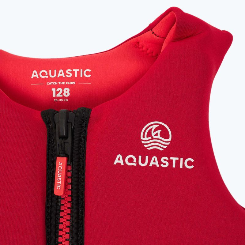 Gilet di galleggiamento per bambini AQUASTIC Youth 50N Red 4