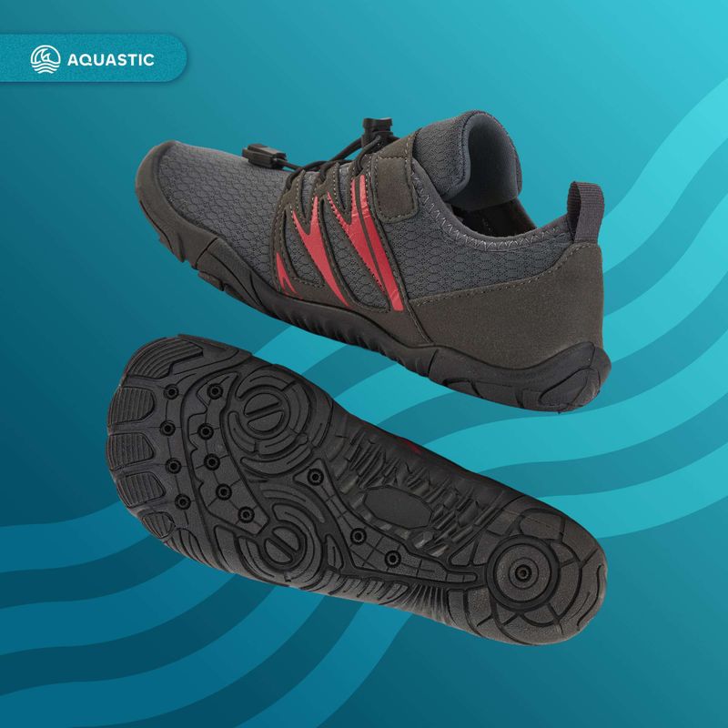 AQUASTIC Mayor scarpe da acqua grigie 6