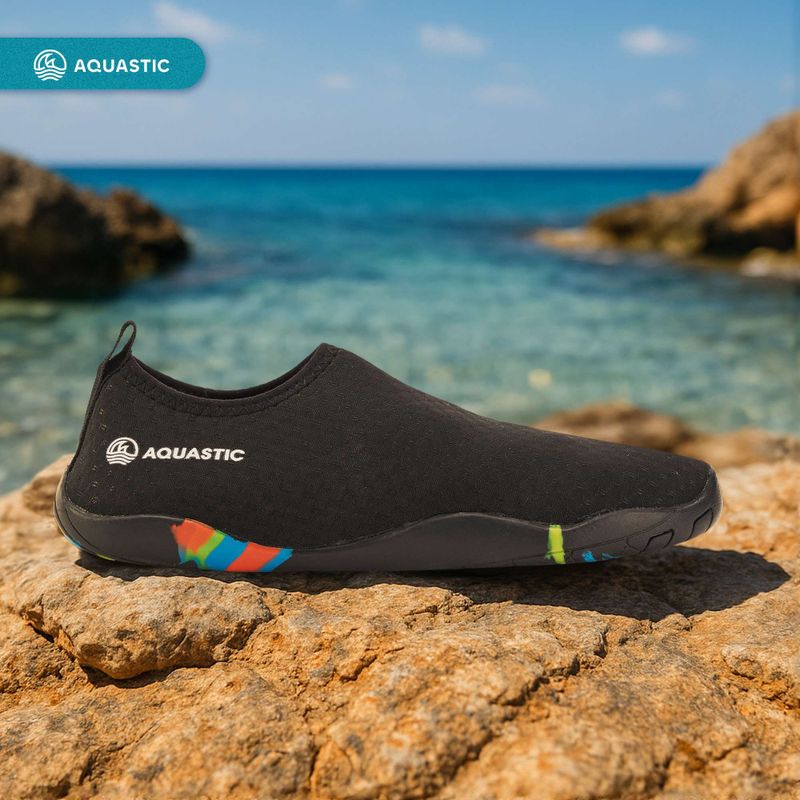 AQUASTIC Panam scarpe da acqua nere 5