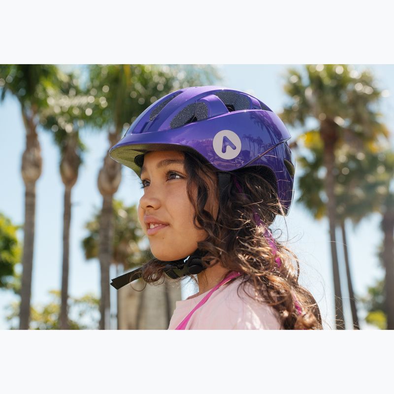Casco da bicicletta per bambini ATTABO K200 viola 2