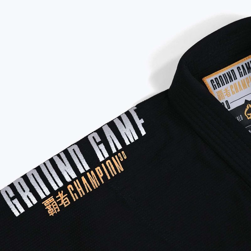 GI per Brazilian jiu-jitsu Ground Game Champion 3.0 nero 18