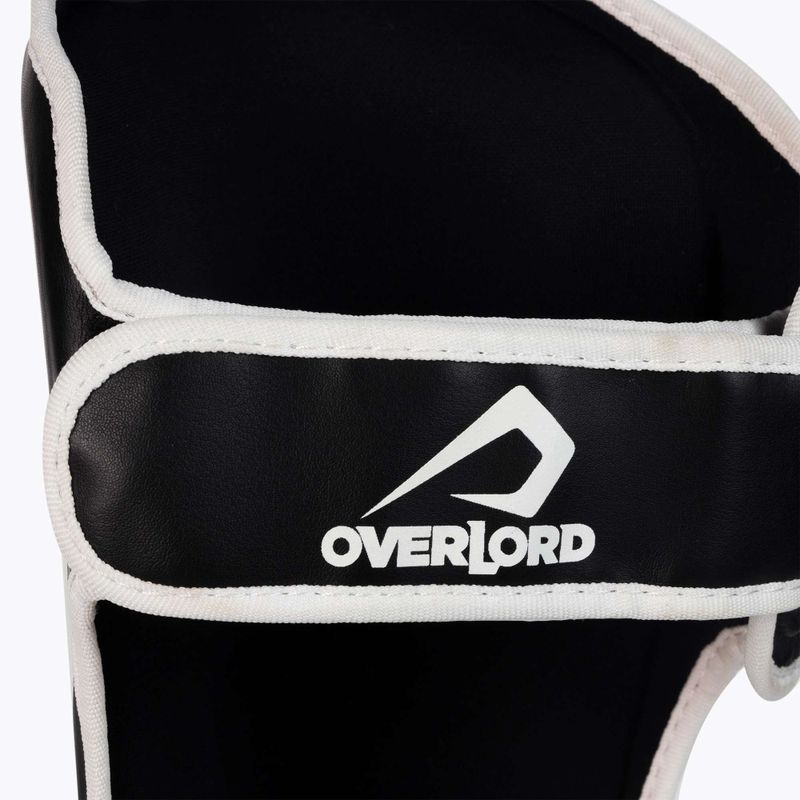 Protezioni per tibia Overlord Fighter nero/bianco 4