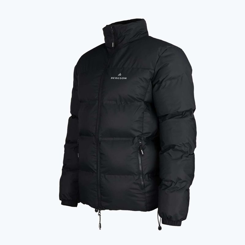 Giacca isolante da uomo BERGSON Snowy Wolf Micro-Therm nero 3
