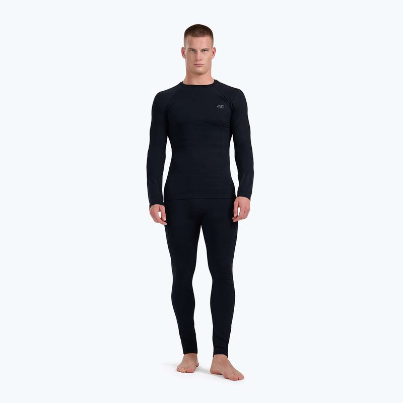 Pantaloni termici da uomo 4F M234 black 2
