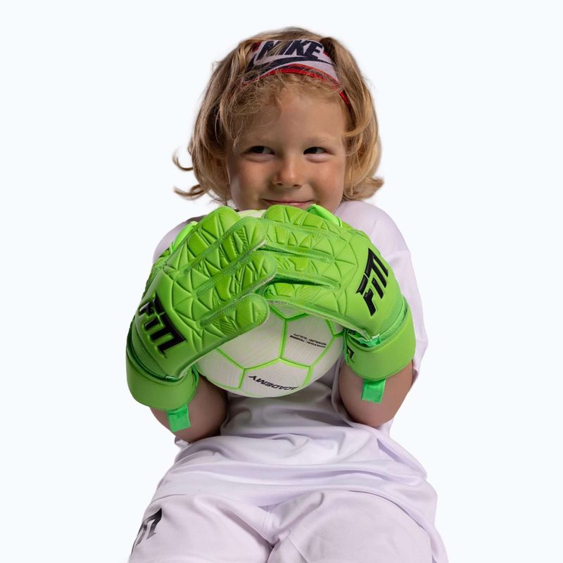 Guanti da portiere per bambini Football Masters Invictus X Jr lime 7
