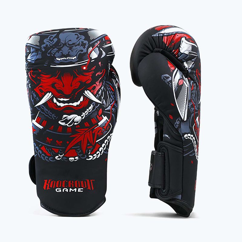 Guanti da boxe Ground Game Samurai neri 2