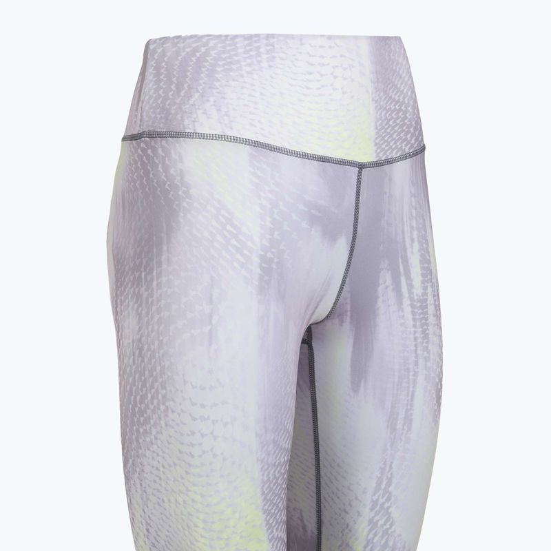 Leggings da allenamento da donna 4F Solar Punk FNK F454 light yellow allover 9