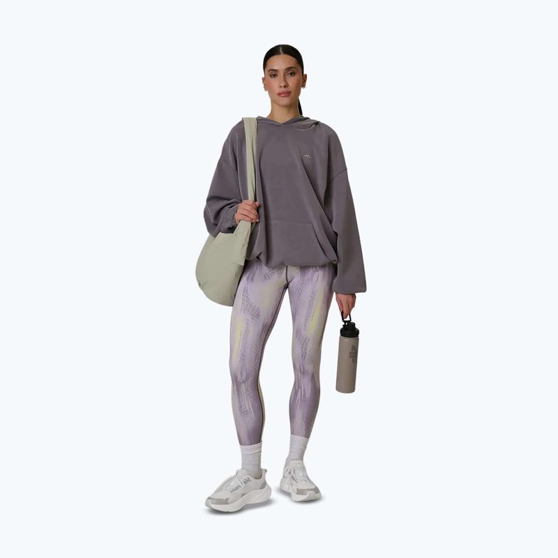 Leggings da allenamento da donna 4F Solar Punk FNK F454 light yellow allover 5