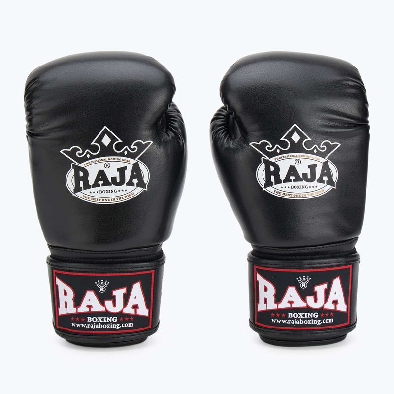 RAJA BOXING Guantoni da boxe singoli in pelle nera 3